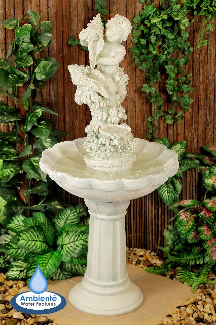Fontaine d'Extérieur - Chérubin et Coquillages - 115cm Ambienté™